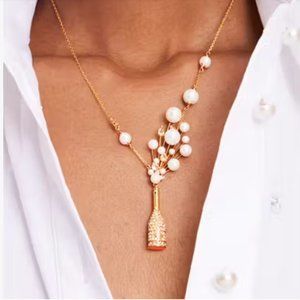 NWT Kate Spade Cheers To That Statement Pendant Necklace